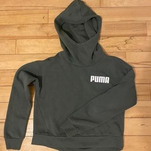 PUMA forest green scuba hoodie